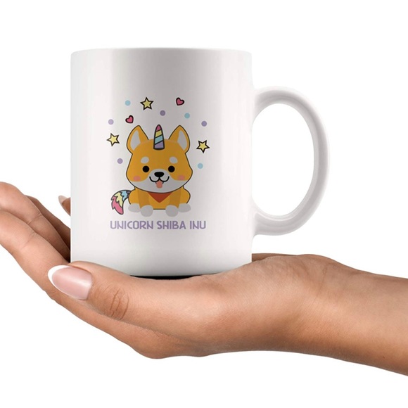 NWT Unicorn Japanese Dog Coffee Mug - Picture 2 of 4